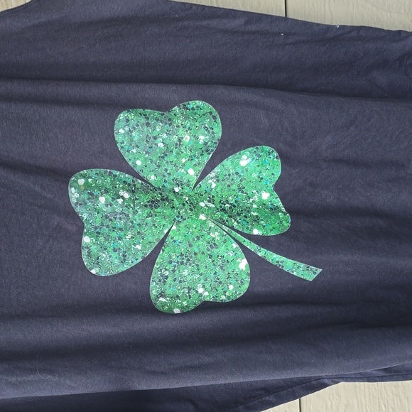 St Patricks Day Lucky Green Clover Shamrock Women Women Flowy Tank 4x - Picture 5 of 7